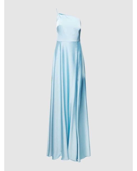 Vera Wang Blue Abendkleid mit Seitenschlitz Modell 'VENISHIA'