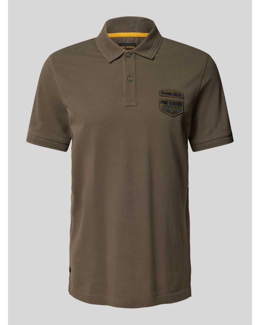 PME LEGEND Poloshirt Met Labeldetail in het Green voor heren