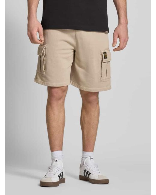 Superdry Regular Fit Cargoshorts mit Eingrifftaschen in Natural für Herren