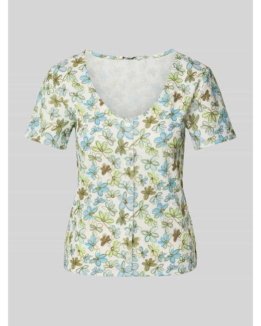 Tom Tailor Multicolor Regular Fit Blusenshirt mit Allover-Muster