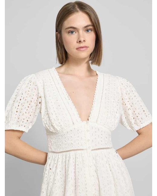 Pepe Jeans Natural Midikleid aus reiner Baumwolle Modell 'OPRAH'