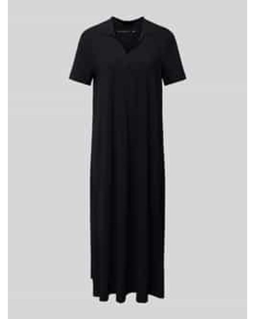 RAFFAELLO ROSSI Midi-jurk Met Structuurmotief in het Black