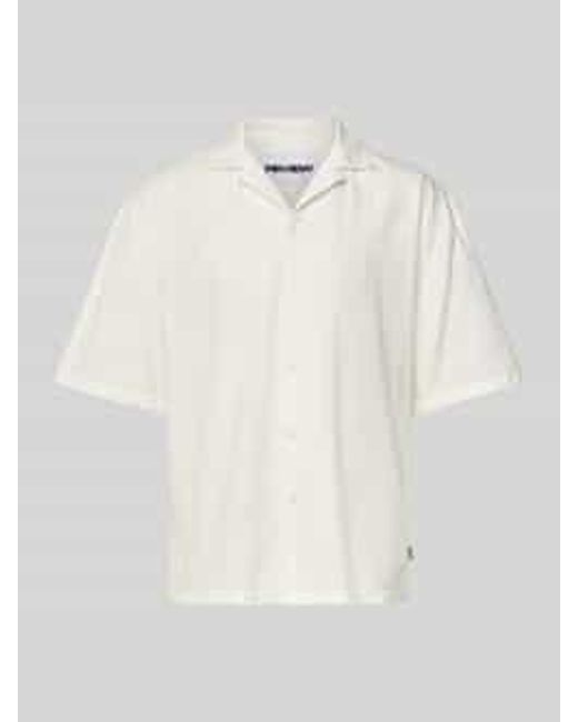 Review Regular Fit Vrijetijdsoverhemd Met Reverskraag in het White voor heren