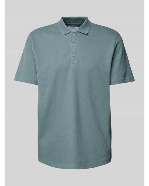 Mcneal Regular Fit Poloshirt Mit Kurzer Knopfleiste in Blue für Herren