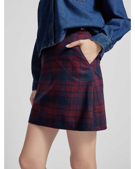 Tommy Hilfiger Blue Minirock Mit Nahtreißverschluss
