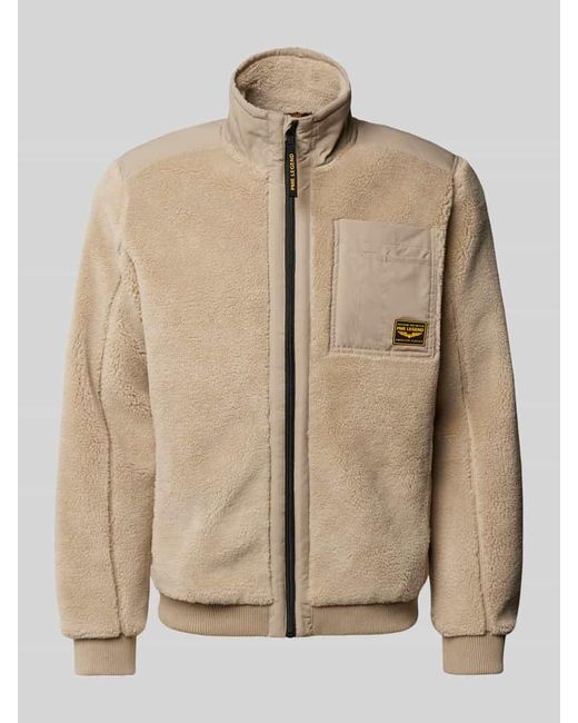 PME LEGEND Sherpa Jacket Mit Brusttasche in Natural für Herren