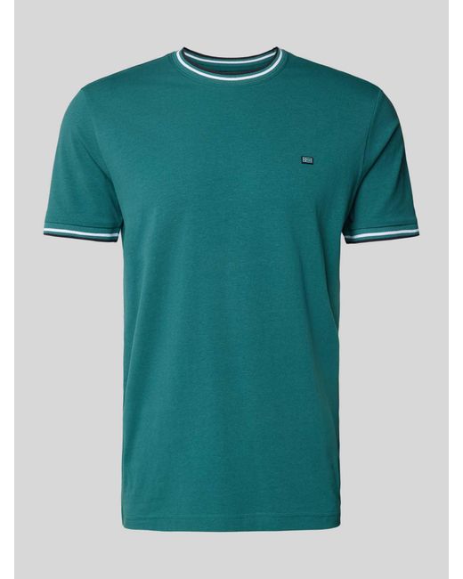 Christian Berg Men T-shirt Met Ronde Hals in het Green voor heren