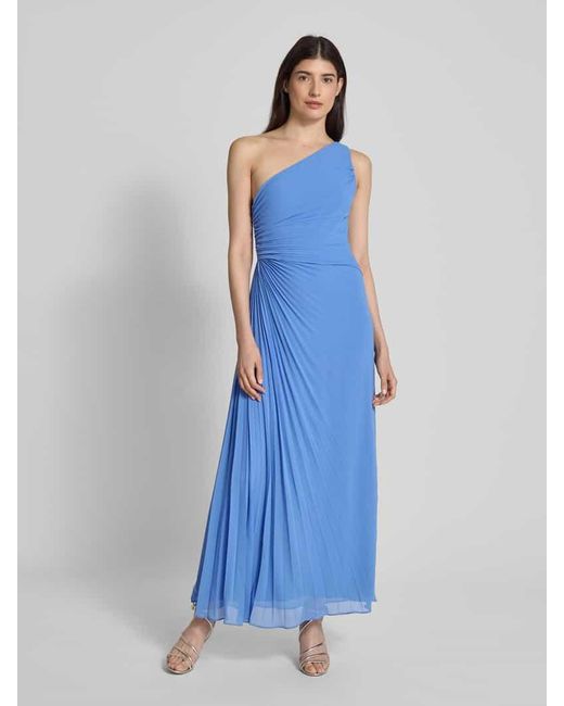 Forever New Blue Abendkleid Mit Gelegten Falten Modell 'Mirabelle'