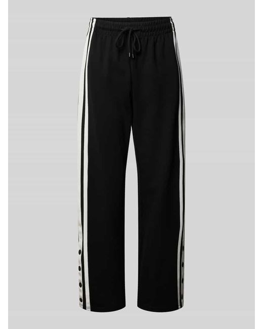 LeGer By Lena Gercke Black Regular Fit Trackpants Mit Galonstreifen Modell 'Suzi'