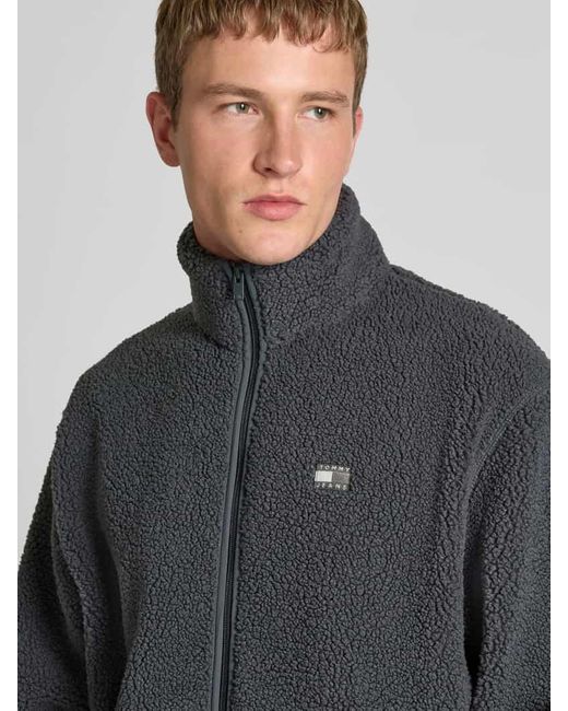 Tommy Hilfiger Relaxed Fit Jacke mit Teddyfell in Gray für Herren