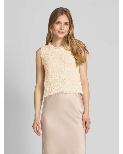 Marc Cain Natural Tanktop mit Strick-Optik