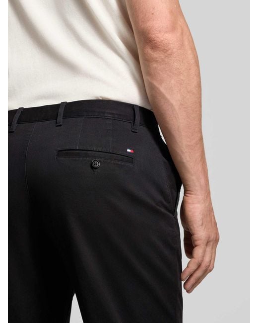 Tommy Hilfiger Regular Fit Chino Van Katoenmix, Model 'Denton' in het Blue voor heren
