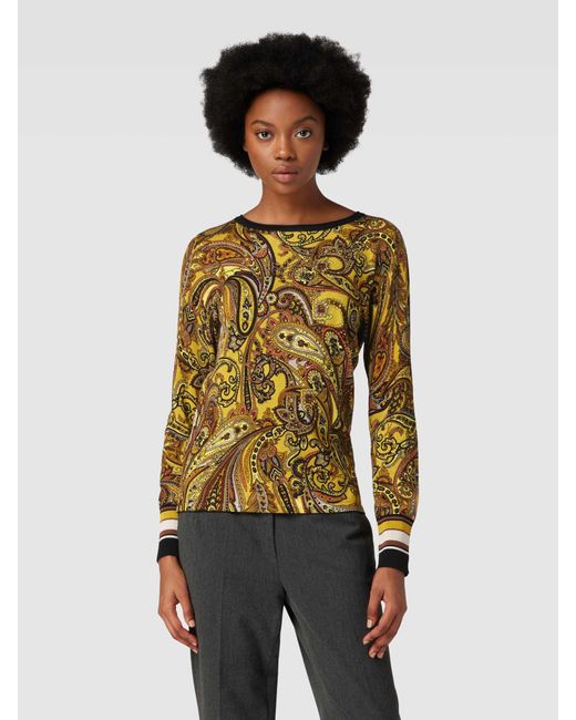 Betty Barclay Multicolor Strickpullover mit Paisley-Muster