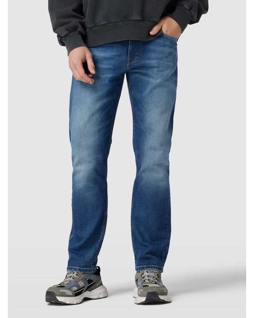 Levi's Taper Fit Jeans im 5-Pocket-Design Modell '502' in Blue für Herren