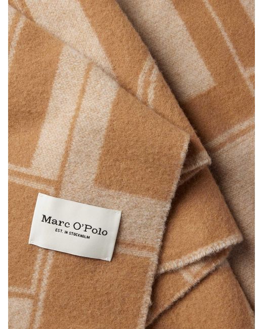 Marc O' Polo Sjaal Met Grafisch Patroon in het Brown