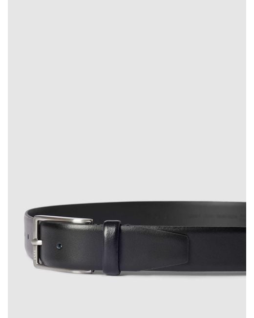 Boss Riem Met Labeldetails, Model 'Erman' in het Black voor heren