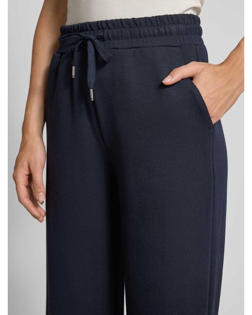 Soya Concept Sweatpants Met Elastische Band En Tunnelkoord, Model 'Banu' in het Blue