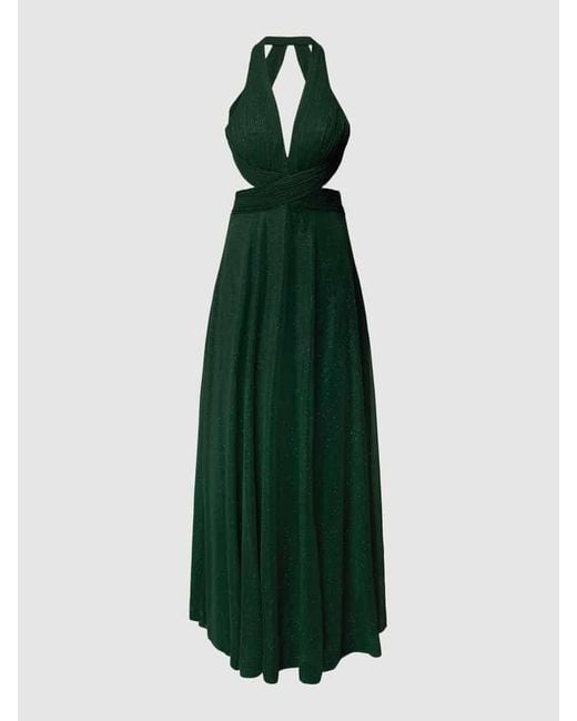 Luxuar Green Abendkleid mit Cut out