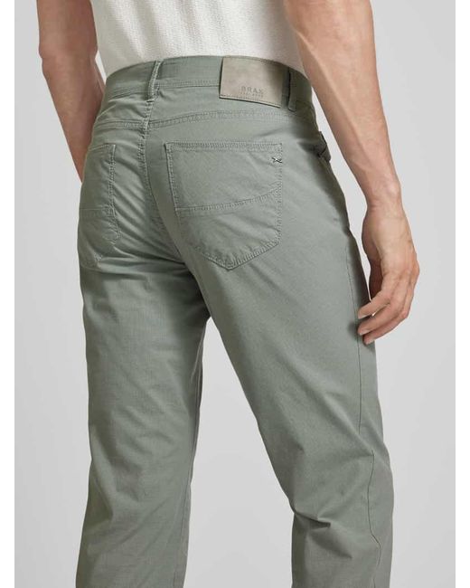 Brax Regular Fit Hose im 5-Pocket-Design Modell 'CADIZ' in Green für Herren