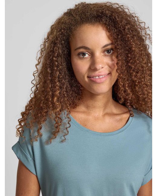 ONLY Relaxed Fit T-Shirt Van Viscosemix, Model 'Moster' in het Blue