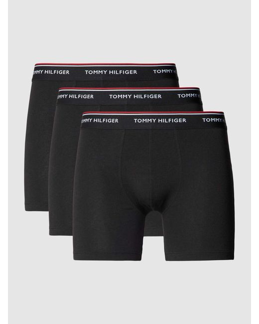 Tommy Hilfiger Boxershorts mit elastischem Logo-Bund im 3er-Pack in Black für Herren