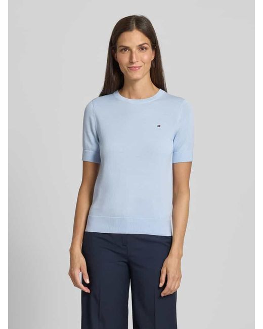 Tommy Hilfiger Blue Regular Fit T-Shirt aus reiner Baumwolle