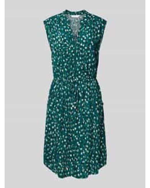 Apricot Knielange Jurk Van Viscose Metritssluiting in het Green
