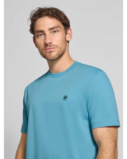 Boss Regular Fit T-Shirt aus reiner Baumwolle Modell 'TAUT' in Blue für Herren