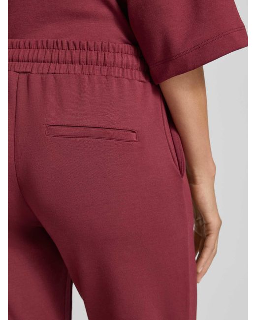 Soya Concept Sweatpants Met Elastische Band, Model 'Banu' in het Red
