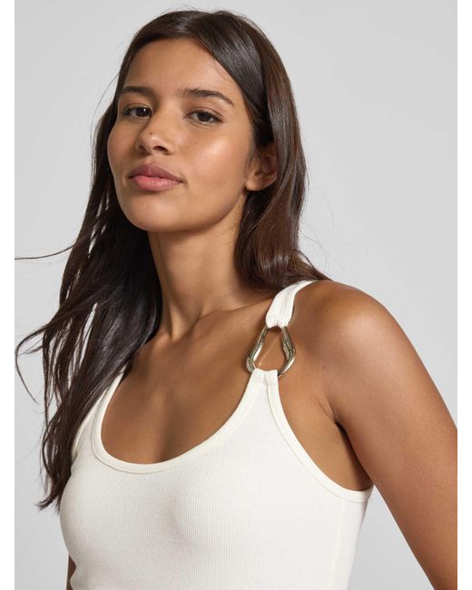 Copenhagen Muse Tanktop Met Applicatie in het Natural