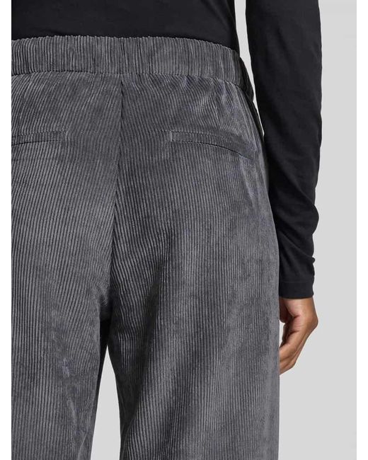 M·a·c Gray Stoffhose mit französischen Eingrifftaschen Modell 'Chiara'