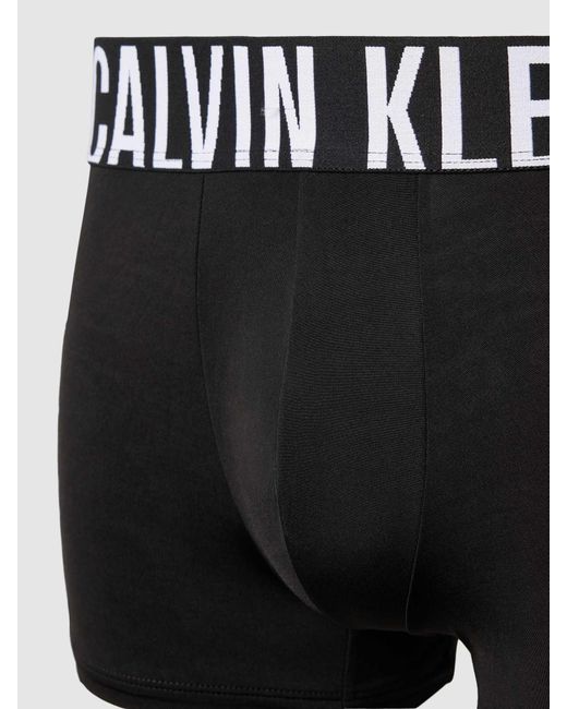 Calvin Klein Boxershort Met Elastische Band Met Logo in het Black voor heren