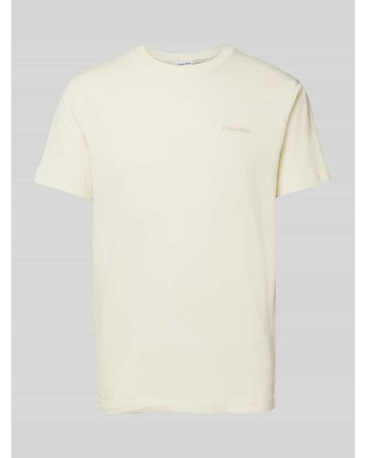Lerros T-Shirt mit Rundhalsausschnitt in Natural für Herren