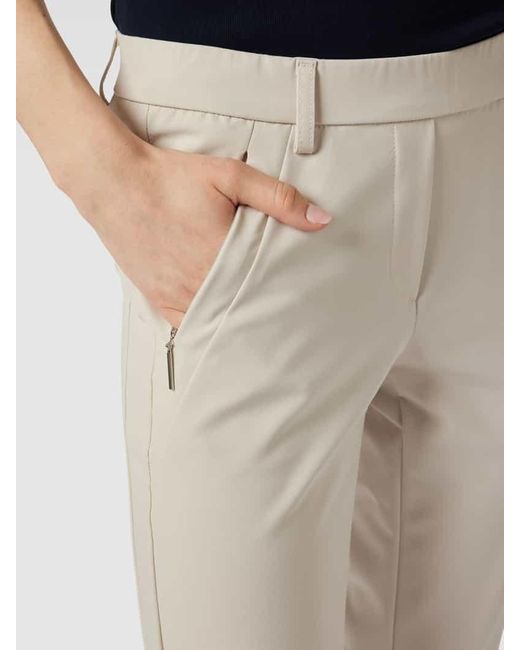 Gardeur Natural Straight Leg Stoffhose mit Reißverschlusstaschen Modell 'Zene'