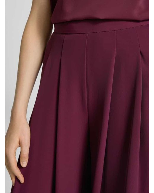 Rinascimento Purple Wide Leg Hose mit Raffungen