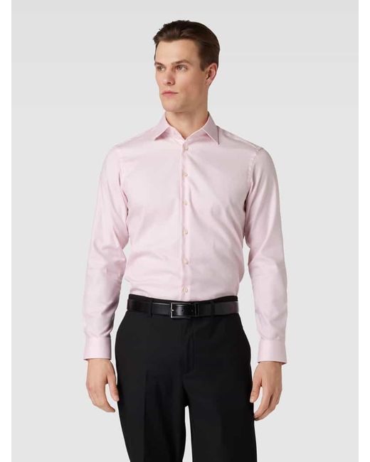 Christian Berg Men Regular Fit Business-Hemd mit Kentkragen in Pink für Herren