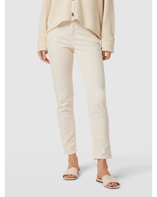 Cambio Jeans Met Labeldetails, Model 'pina' in het Wit | Lyst NL