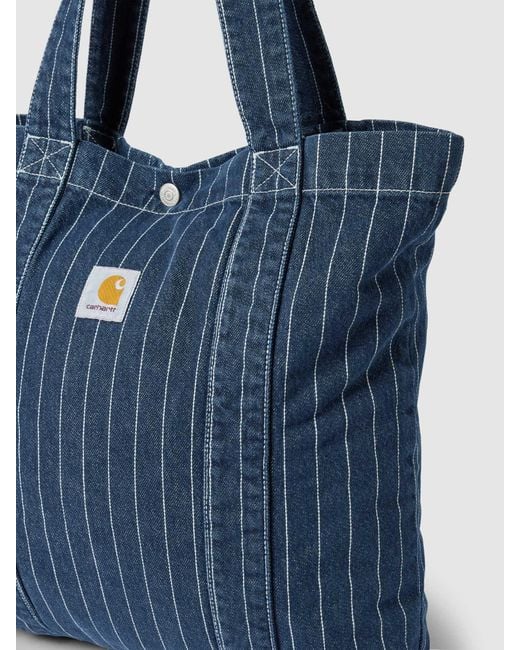 Carhartt Blue Tote Bag mit Label-Patch Modell 'ORLEAN'