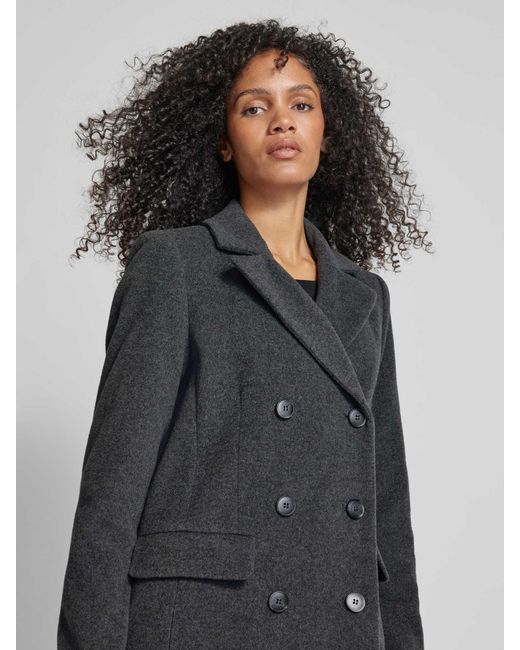 Fuchs & Schmitt Regular Fit Lange Wollen Jas Met Kasjmier in het Gray