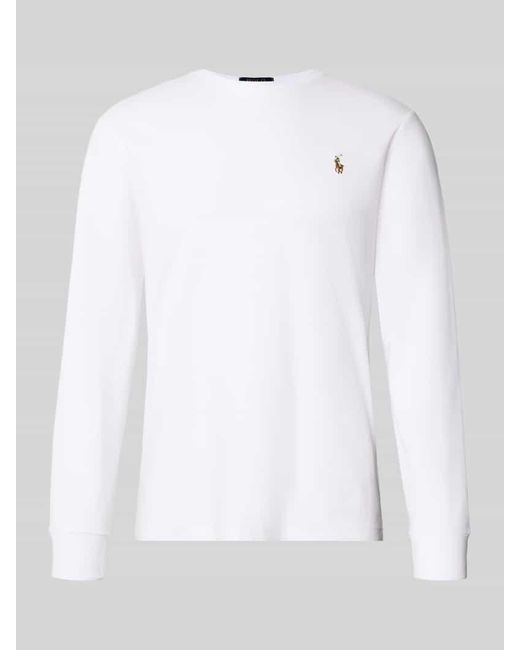 Polo Ralph Lauren Longsleeve mit gerippten Abschlüssen in White für Herren