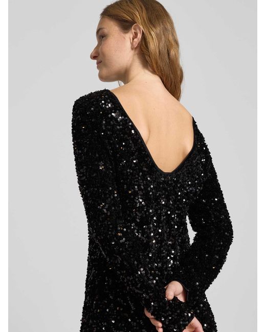 ONLY Nauwsluitende Cocktailjurk Met Pailletten, Model 'Confidence' in het Black