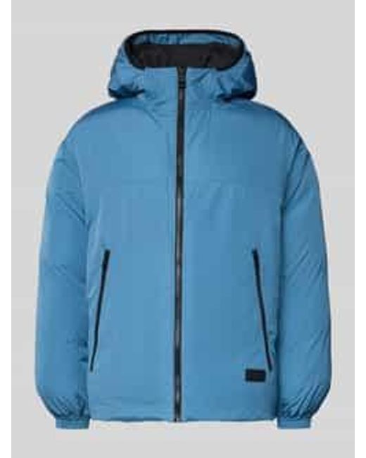 HUGO Regular Fit Jack Met Capuchon, Model 'Bryno254' in het Blue voor heren