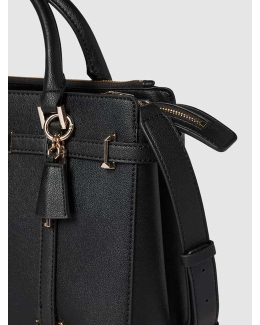 Guess Black Handtasche mit Logo-Applikation Modell 'EMILEE'