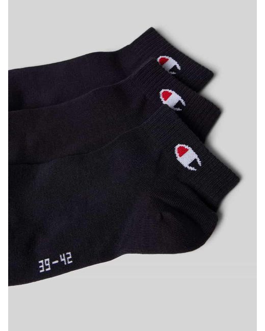 Champion Socken mit Logo-Detail Modell 'QUARTER' im 3er-Pack in Blue für Herren