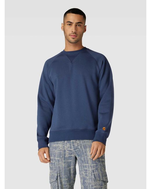 Carhartt Sweatshirt mit gerippten Abschlüssen in Blue für Herren