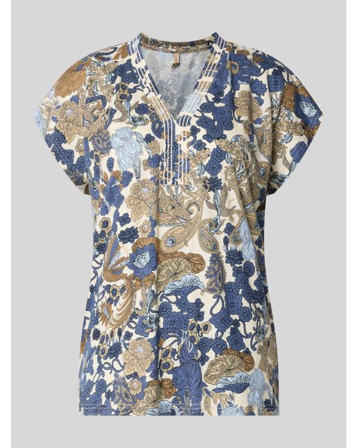 Soya Concept Regular Fit T-Shirt Van Viscosemix Model 'Felicity' in het Blue
