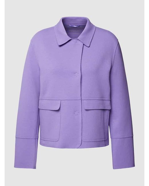 White Label Purple Blazer in unifarbenem Design