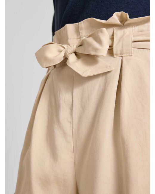 Tom Tailor Regular Fit Korte Broek Met Strikceintuur in het Natural