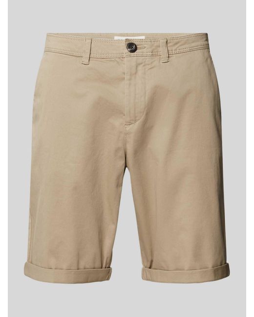 Tom Tailor Slim Fit Chino-Shorts mit Eingrifftaschen in Natural für Herren