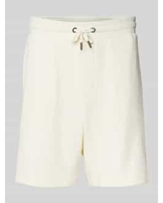 Joop! Regular Fit Korte Broek Met Structuurmotief in het Natural voor heren